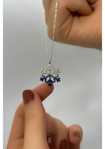 925 Ayar Gümüş Kar Tanesi Renkli Taşlı Yılbaşı Paketi indirimleri