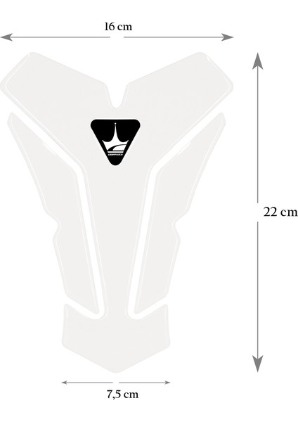 Triumph Motosiklet Uyumlu Kaydırmaz Şeffaf Tank Pad, Tank Grip Yakıt Tankı Koruma GT09