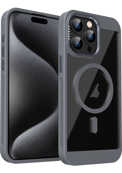 iPhone 15 Pro Max Kılıf Magsafe Özellikli Honeycomb Cooling Px Kapak
