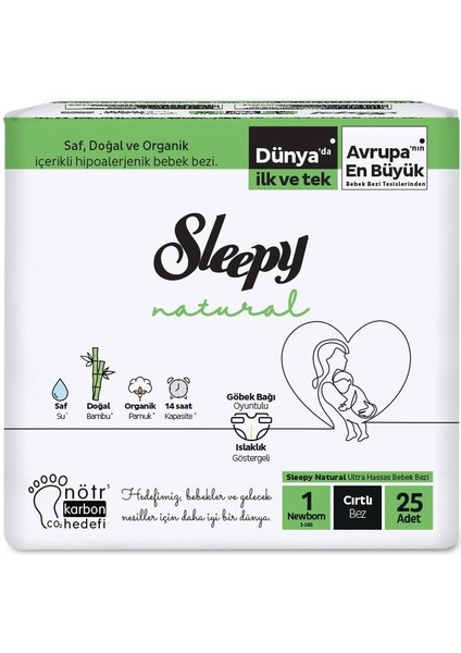 Bebek Bezi 1 Numara 2-5 kg Arası 25 Adet