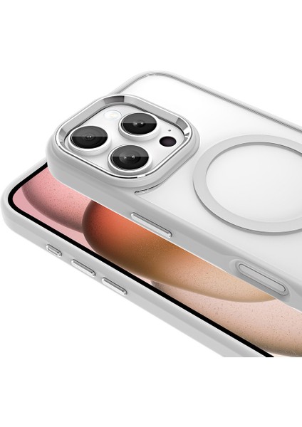 Apple iPhone 16 Pro Max Kılıf Kablosuz Şarj Magsafe Köşe Korumalı Darbe Emici Airbag