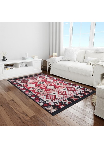 Çift Taraflı Kilim, Makinede Yıkanabilir, Modern Desenli, 80*150 cm , SA1590A indirimleri