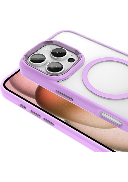 Apple iPhone 16 Pro Max Kılıf Kablosuz Şarj Magsafe Köşe Korumalı Darbe Emici Airbag
