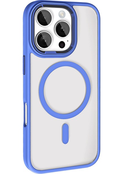 Apple iPhone 16 Pro Max Kılıf Kablosuz Şarj Magsafe Köşe Korumalı Darbe Emici Airbag