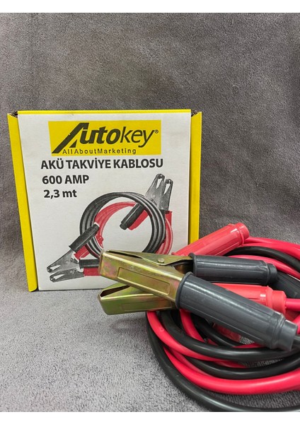 Autokey Akü Takviye Kablosu 600 Amp (2.3mt) fiyatları