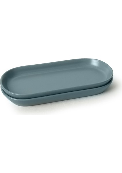 Mat Yeşil Noyan Kayık Tabak 26 cm 2 Adet 322 fırsatları