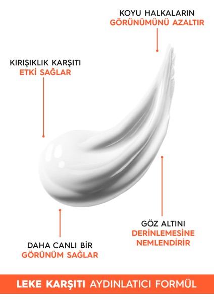 Torbalanma Koyu Halka Karşıtı Aydınlatıcı Vitamin C & Peptit Göz Kremi 15 ml