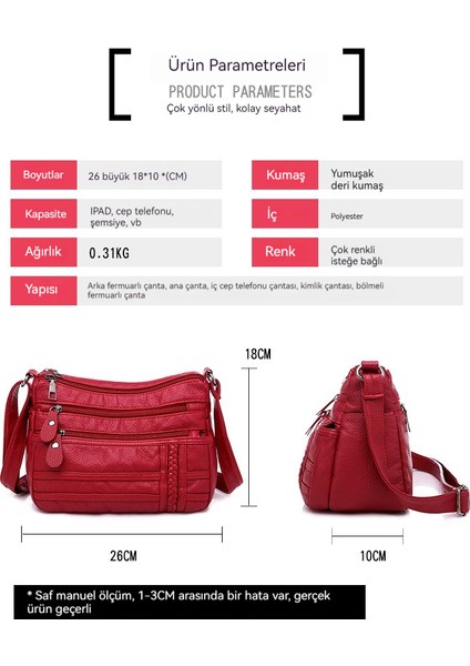 Orta Yaşlı ve Yaşlı Kadın Çanta Omuz Crossbody Çanta Bayan Sırt Çantası (Yurt Dışından)