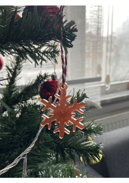 Kar Tanesi Formunda Epoksi Yılbaşı Ağacı Süsü 4 fiyatları