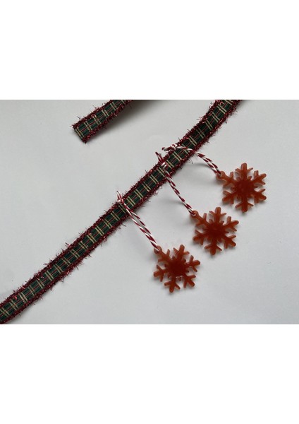 Kar Tanesi Formunda Epoksi Yılbaşı Ağacı Süsü 4 modelleri