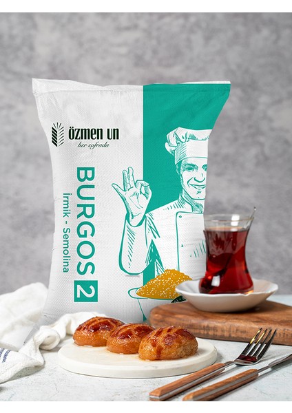 Burgos 2 Numara Irmik Semolina Özmen Un 25 kg