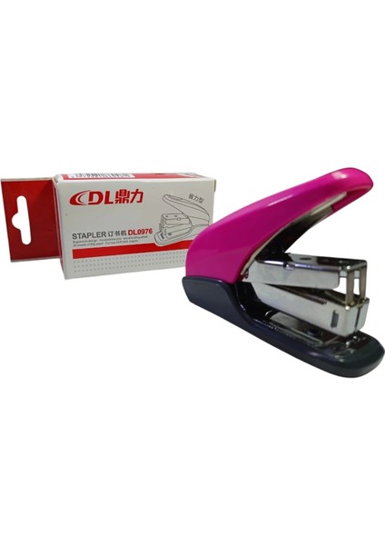 Dloffıce Güç Tasarruflu 24/6 Pembe Zımba Makinası ( 20 Yaprak)