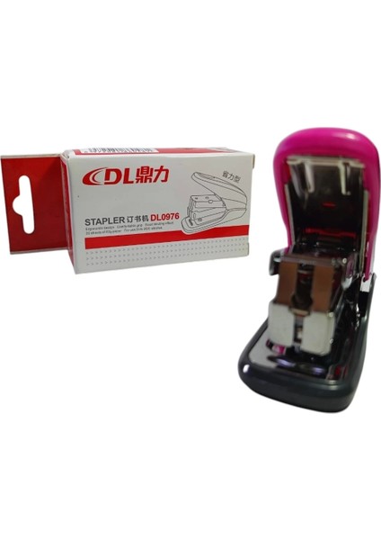 Dloffıce Güç Tasarruflu 24/6 Pembe Zımba Makinası ( 20 Yaprak)