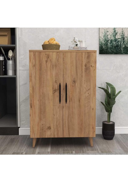 Home Enda 3 Raflı 2 Kapaklı Çok Amaçlı Dolap Atlantik Çam fiyatları