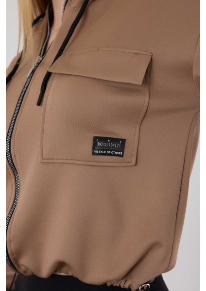 9159M Dalgıç Detay Cepli Sweat Kahve indirimleri