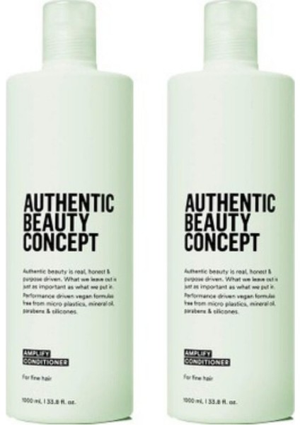 Ekonomik 2 Adet Amplify Saç Kremi 1000 Ml-Pompa Hediyeli