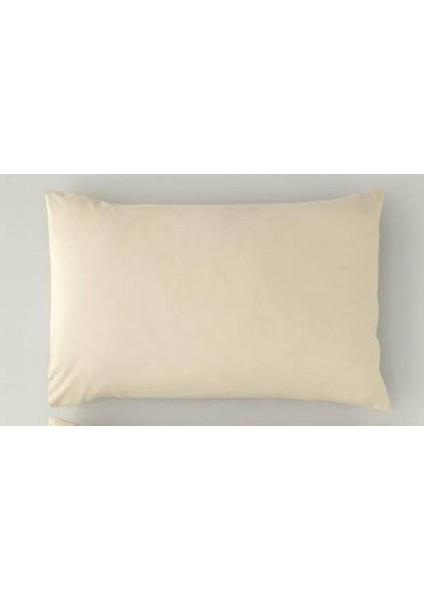 Cotton (Pamuk) 2 Adet Açık Bej 50 x 70 cm Yastık Kılıfı Pillow Case