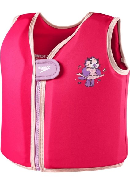 Speedo Prınted Float Vest Iu Pembe Çocuk Can Yeleği