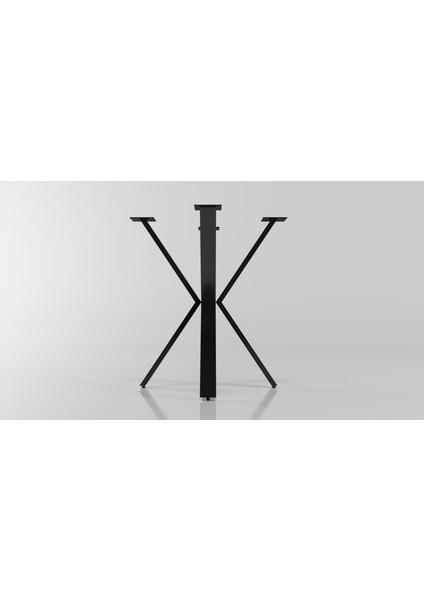 Metrix Model Demonte Metal Kafe Masa Ayak Seti Siyah Metal Kafe Masa Ayağı