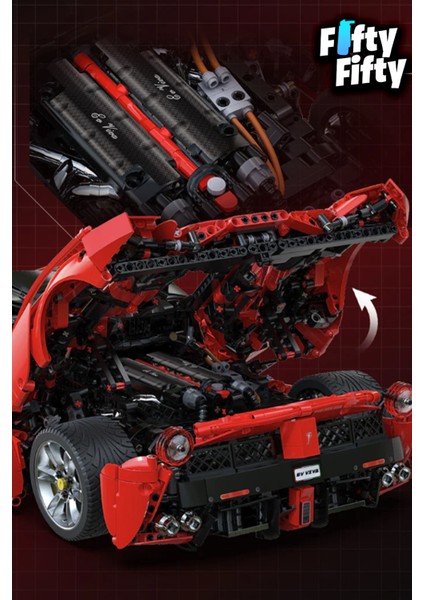 Cada Bricks Viva Hypercar -C61505W (4739 Parça) Profesyonel Oyuncak Yapım Seti