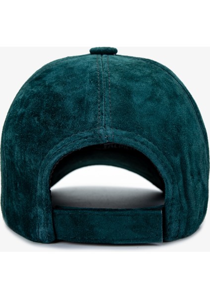 Erkek Hakiki Deri Yeşil Beyzbol Şapka 524 1123-VAL Spk SK24-25 Yesıl Suet fırsatları