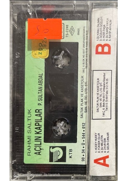 Rahmi Saltuk Açılın Kapılar Kaset fiyatları