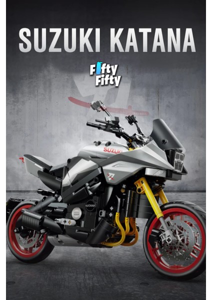 Cada Suzuki Katana 2022 MOTOSIKLET-C59021W (1104 Parça) Oyuncak Yapım Seti