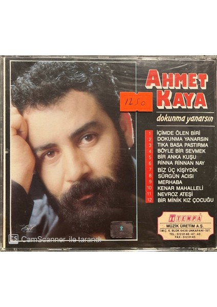 Ahmet Kaya – Dokunma Yarasın Tempa Müzik Nadir Baskı CD