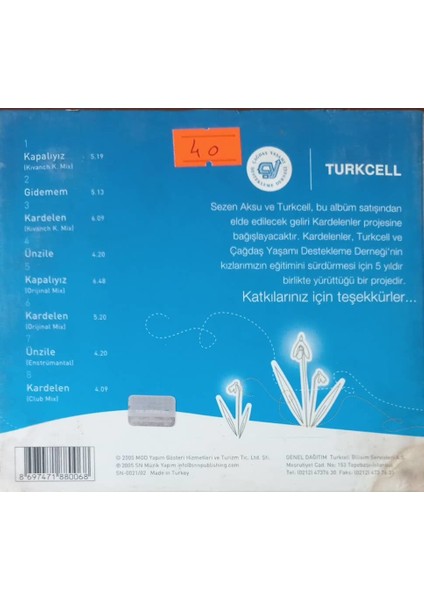 Sezen Aksu – Kardelen CD fiyatları