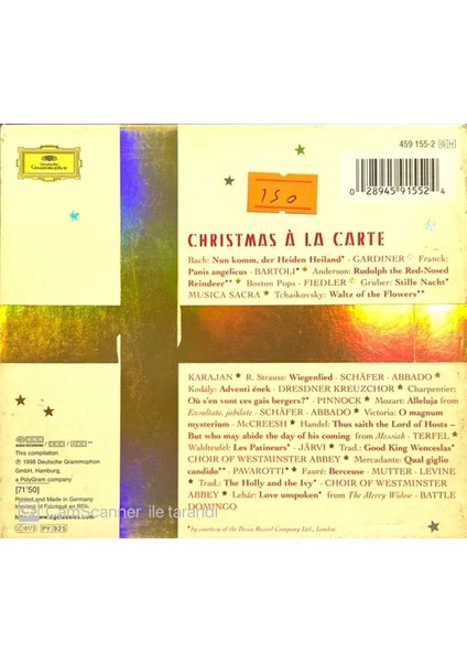 Christmas A La Carte CD