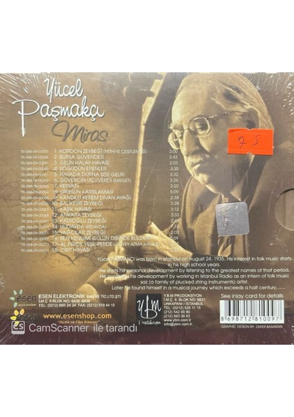Yücel Paşmakçı – Miras CD