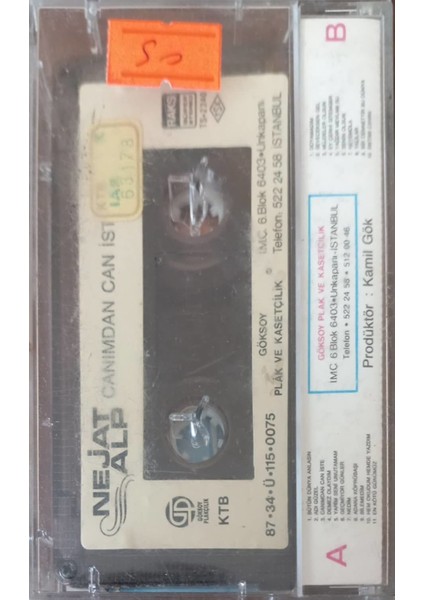 Nejat Alp Canımdan Can Iste Kaset