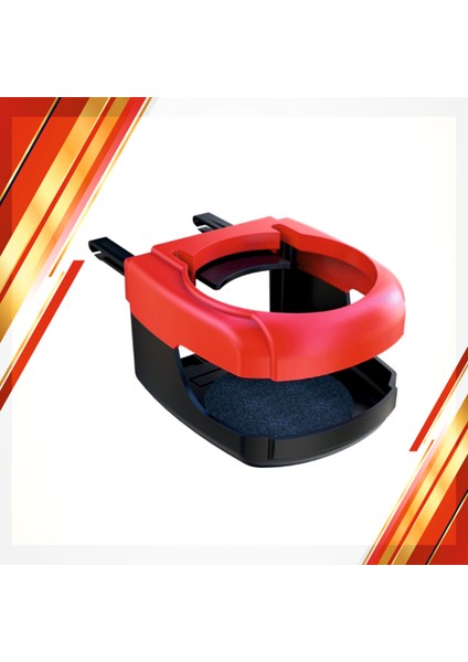 Oto Araç Içi Bardak Tutucu Çok Fonksiyonlu Içecek Tutacağı Bardaklık - Kırmızı