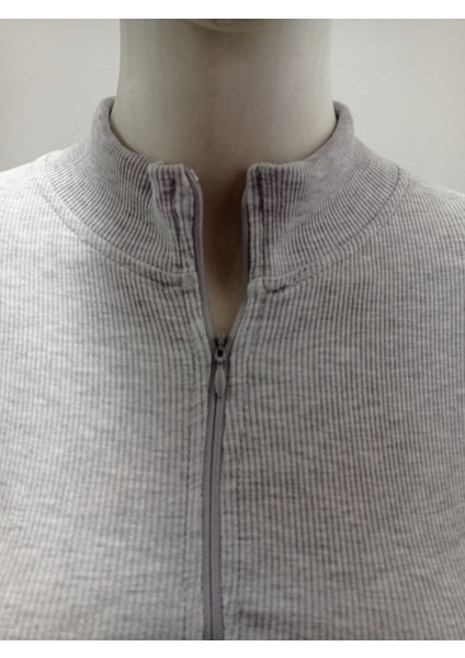 Gri Darkalıp Slimfit Soft Touch Zip Finger Detail Kaşkorse Fermuarlı Parmak Detaylı Body modelleri