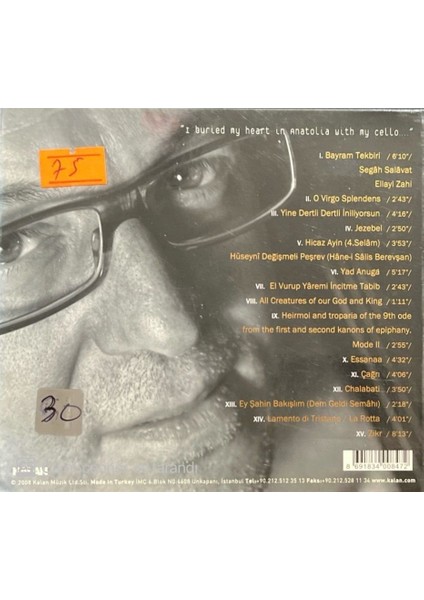 Uğur Işık – Cello Invocations CD fiyatları