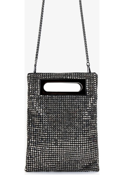Kadın Vegan Metalik Omuz Çanta 921 26884 Bn Canta SK24-25 Pewter