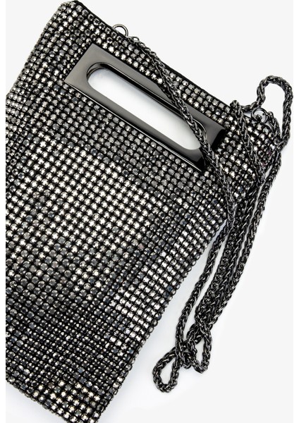 Kadın Vegan Metalik Omuz Çanta 921 26884 Bn Canta SK24-25 Pewter