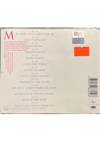 Malia Balck - Orchid CD