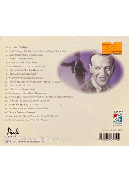 A Tribute to Fred Astaire Live CD