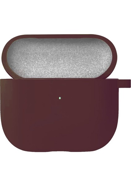 Airpods 4.nesil / Anc Liquid Silicone Lansman Bordo