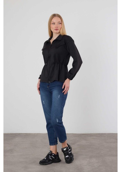 9167M Bel Lastik Fermuarlı Sweat Siyah fiyatları