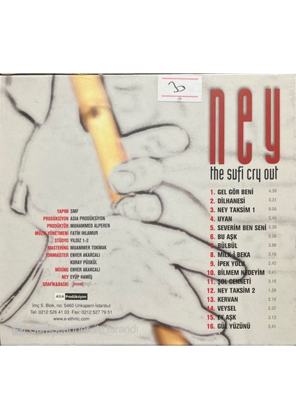 Ney The Sufi Cry Out CD