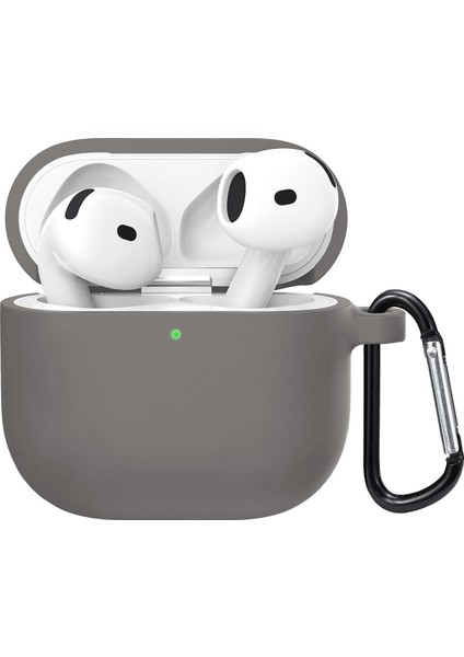 Airpods 4.nesil / Anc Liquid Silicone Lansman Gri