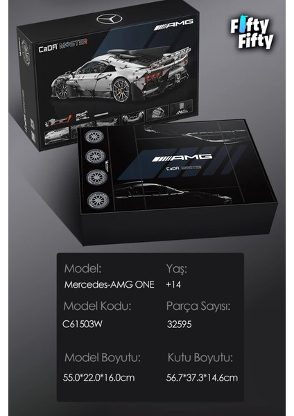 Cada Mercedes Amg One -C61503W (3295 Parça) Profesyonel Oyuncak Yapım Seti modelleri