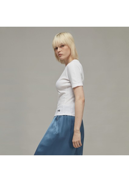 Y-3 HY1403 Y-3 Fitted Short Sleeve Tee