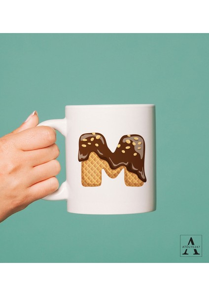 Kişiye Özel Harf Baskılı Kupa Bardak