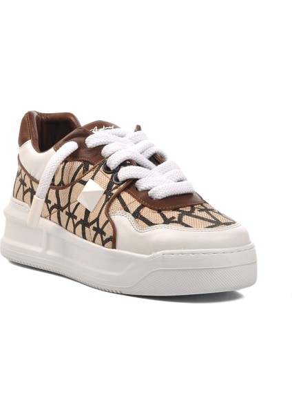 Kahve-Beyaz Erkek Sneaker