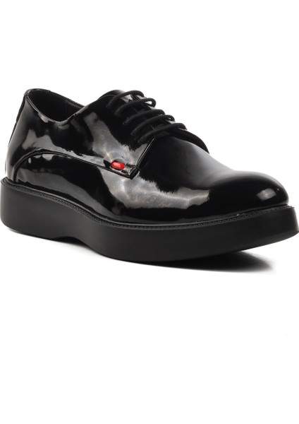 Siyah Rugan Erkek Klasik Ayakkabı