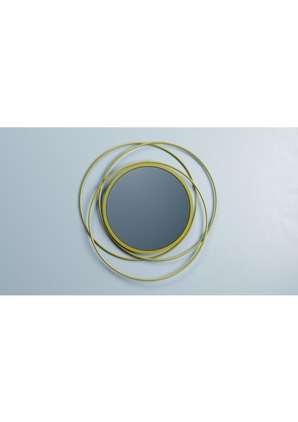 Halkalı Model Metal Dekoratif Duvar Aynası