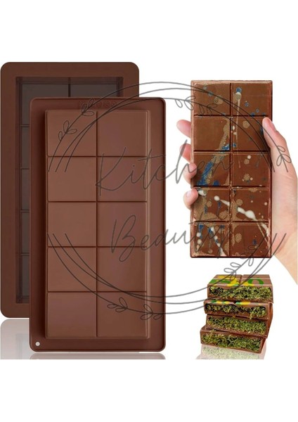 Dubai Çikolatası Kalıbı Silikon Çikolata Kalıbı